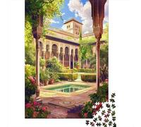 Rompecabezas De 1000 Piezas para Adolescentes Garden of Paradise Aesthetic Artwork Rompecabezas para Adultos Juegos Relajantes Ensamblaje De Patrones Regalos De Cumpleaños Y Únicos 52x38cm/1000pcs