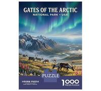 Rompecabezas De 1000 Piezas para Adolescentes Gates of The Arctic National Park Rompecabezas para Adultos Juego Familiar Corte De Precisión Regalo De Cumpleaños, Regalos, 70x50cm/1000pcs