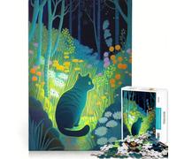 Rompecabezas de 1000 Piezas para Adolescentes: Gato en un sueño, decoración de Pared, difícil y desafiante, Gran Regalo para los Amantes de los Videojuegos 38x26cm