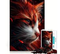 Rompecabezas de 1000 Piezas para Adolescentes Gato,mi Amigo Divertido,Juego de Bordes limpios,Juego de concentración,Regalo,Juego de Juego inactivo,Arte de Pared navideño (38x52cm)