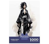 Rompecabezas De 1000 Piezas para Adolescentes Geisha in Black Rompecabezas para Adultos Juego Práctico Pero Divertido Y Humorístico Regalos para Reducir El Estrés 38x26cm/1000pcs