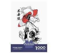 Rompecabezas De 1000 Piezas para Adolescentes Geisha Kitsune Mask Rompecabezas para Adultos Juguetes Antiestrés Mejora La Memoria Gran Regalo para Jugar 70x50cm/1000pcs