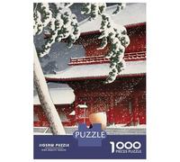 Rompecabezas De 1000 Piezas para Adolescentes Geishain The Snow Storm Rompecabezas para Adultos Juegos Divertidos Decoración Ayuda A Ejercitar El Cerebro 70x50cm/1000pcs