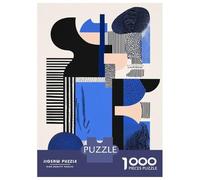 Rompecabezas De 1000 Piezas Para Adolescentes Geometric Abstract Composition - Modern Minimalist Art Rompecabezas Para Adultos Juegos Relajantes Ensamblaje De Patrones Regalos De Cumpleaños Y Únicos 3