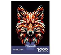 Rompecabezas De 1000 Piezas para Adolescentes Geometric Fox Rompecabezas para Adultos Juego De Ingenio Una Obra De Arte Gran Regalo para Jugar 52x38cm/1000pcs