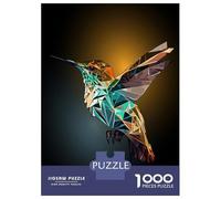 Rompecabezas De 1000 Piezas para Adolescentes Geometric Hummingbird Art Rompecabezas Juego Familiar Pero Divertido Y Humorístico Cumpleaños 70x50cm/1000pcs