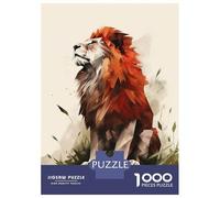 Rompecabezas De 1000 Piezas para Adolescentes Geometric Lion Rompecabezas para Adultos Juegos Familiares Mejora La Memoria Regalos De Juegos Desafiantes 70x50cm/1000pcs