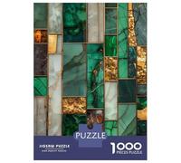 Rompecabezas De 1000 Piezas para Adolescentes Geometric Malachite Mosaic Rompecabezas para Adolescentes Juegos Relajantes Montaje De Patrones Regalos para Amigos Y Familiares 70x50cm/1000pcs