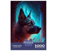 Rompecabezas De 1000 Piezas para Adolescentes German Shepherd Dog Fable Rompecabezas para Adultos Juego Práctico Decoración Gran Regalo para Jugar 70x50cm/1000pcs