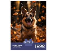 Rompecabezas De 1000 Piezas para Adolescentes German Shepherd Dog Nature Rompecabezas para Adultos Juego Práctico Carrera De Velocidad De Manos Regalos Y Cumpleaños Únicos 38x26cm/1000pcs