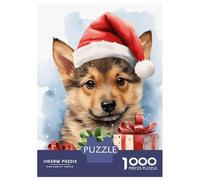 Rompecabezas De 1000 Piezas para Adolescentes German Shepherd Puppy Rompecabezas Juegos Relajantes Decoración De Pared Regalos para Amigos Y Familiares 52x38cm/1000pcs