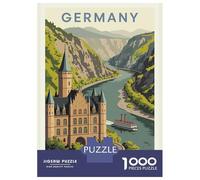 Rompecabezas De 1000 Piezas para Adolescentes Germany The Rhine Travel Rompecabezas para Adultos Juguetes DIY Desafío Difícil Regalos para Amigos Y Familiares 52x38cm/1000pcs