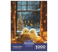 Rompecabezas De 1000 Piezas para Adolescentes Ghost Couple on Christmas Rompecabezas para Adultos Juego De Ingenio Una Obra De Arte Gran Regalo para Jugar 52x38cm/1000pcs