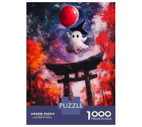 Rompecabezas De 1000 Piezas para Adolescentes Ghostly Halloween in Japan Rompecabezas para Adultos Juguetes Antiestrés Difícil Difícil Desafiante De Completar 70x50cm/1000pcs