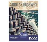 Rompecabezas De 1000 Piezas para Adolescentes Giants Causeway Travel Rompecabezas para Adultos Juegos Relajantes Desafío Difícil Diversión En Casa Actividades, 70x50cm/1000pcs