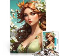 Rompecabezas de 1000 piezas para adolescentes Ginger Goddess of Spring Familienspaß Jedes Stück ist einzigartig Anspruchsvolles Familienspiel75 x 50 cm