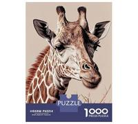 Rompecabezas De 1000 Piezas para Adolescentes Giraffe Animal Rompecabezas para Adultos Juegos Relajantes Regalos para Mujeres Interacción Entre Padres E Hijos 70x50cm/1000pcs