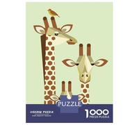 Rompecabezas De 1000 Piezas para Adolescentes Giraffe Family Rompecabezas para Adultos Juegos De Relajación Arte De Pared Cumpleaños Y Navidad 38x26cm/1000pcs