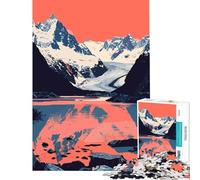 Rompecabezas de 1000 Piezas para Adolescentes Glaciar de Alaska Naturaleza Arte Juego práctico Juguetes educativos Regalos de Amigo Invisible Vacaciones en casa Matar el Tiempo Tamaño 38x52cm