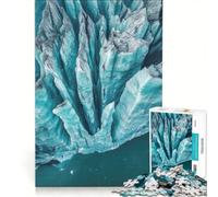 Rompecabezas de 1000 Piezas para Adolescentes Glaciar Perito Moreno Argentina Juguete Educativo Actividades Familiares Regalos para Mujeres 50x75cm