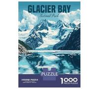 Rompecabezas De 1000 Piezas para Adolescentes Glacier Bay National Park Rompecabezas para Adultos Juegos De Relajación Regalos De Cumpleaños para Amigos Y Familiares 38x26cm/1000pcs