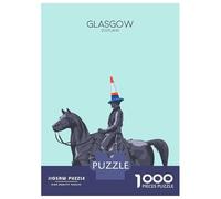 Rompecabezas De 1000 Piezas para Adolescentes Glasgow City Snippet Rompecabezas para Adultos Juegos Relajantes Corte De Precisión Cumpleaños 52x38cm/1000pcs