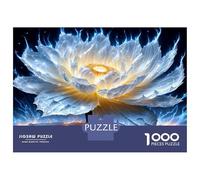 Rompecabezas De 1000 Piezas para Adolescentes Glowing Lotus Flower Rompecabezas para Adultos Juego Práctico Desafío Difícil Difícil Y Desafiante 38x26cm/1000pcs