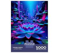 Rompecabezas De 1000 Piezas para Adolescentes Glowing Neon Coral Reef Rompecabezas para Adultos Juegos Familiares Decoración Gran Regalo para Jugar 38x26cm/1000pcs