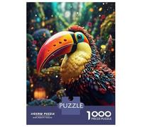 Rompecabezas De 1000 Piezas para Adolescentes Glowing Toucan Bird Rompecabezas para Adolescentes Juegos Relajantes Difícil Regalos para Amigos Y Familiares 70x50cm/1000pcs
