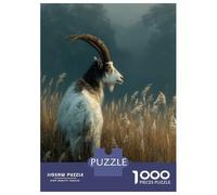 Rompecabezas De 1000 Piezas para Adolescentes Goat in A Misty Field Rompecabezas para Adolescentes Juego Práctico Desafío Difícil Oferta como Regalo para Toda La Familia 38x26cm/1000pcs