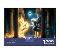 Rompecabezas De 1000 Piezas para Adolescentes Gods Battle Epic Fantasy Artwork Rompecabezas Juegos Relajantes Decoración De Pared Regalos para Amigos Y Familiares 38x26cm/1000pcs