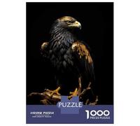 Rompecabezas De 1000 Piezas para Adolescentes Gold Dark Eagle Rompecabezas para Adultos Juego Práctico Pero Divertido Y Humorístico Regalos para Reducir El Estrés 70x50cm/1000pcs