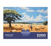 Rompecabezas De 1000 Piezas para Adolescentes Golden Harvest Fields Rompecabezas Juegos Relajantes Decoración De Pared Regalos para Amigos Y Familiares 70x50cm/1000pcs