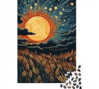 Rompecabezas De 1000 Piezas para Adolescentes Golden Harvest Fields Rompecabezas para Adultos Juego Práctico Arte De Pared Oferta como Regalos para Toda La Familia 52x38cm/1000pcs