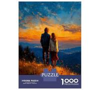 Rompecabezas De 1000 Piezas para Adolescentes Golden Horizon - Together Beyond The Silence Rompecabezas para Adultos Juegos Divertidos Decoración Cumpleaños, Navidad 38x26cm/1000pcs