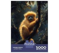 Rompecabezas De 1000 Piezas para Adolescentes Golden Monkey in Jungle Rompecabezas para Adultos Juegos Relajantes Decoración De Pared 70x50cm/1000pcs