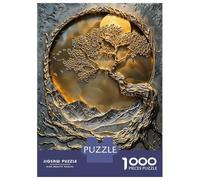 Rompecabezas De 1000 Piezas para Adolescentes Golden Mountain Tree Rompecabezas para Adultos Juego Práctico Mejora La Memoria para Cumpleaños, Navidad 70x50cm/1000pcs