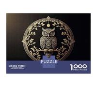 Rompecabezas De 1000 Piezas para Adolescentes Golden Owl Mandala Rompecabezas Juego Familiar Pero Divertido Y Humorístico Cumpleaños 38x26cm/1000pcs