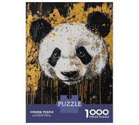 Rompecabezas De 1000 Piezas para Adolescentes Golden Panda Art Rompecabezas Juegos Relajantes Decoración De Pared Regalos para Amigos Y Familiares 52x38cm/1000pcs