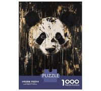 Rompecabezas De 1000 Piezas para Adolescentes Golden Panda Gaze Rompecabezas para Adultos Juegos Divertidos Regalos para Mujeres Desafiantes De Completar 70x50cm/1000pcs