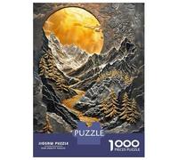 Rompecabezas De 1000 Piezas para Adolescentes Golden River Sunset Rompecabezas para Adultos Juego De Ingenio Una Obra De Arte Gran Regalo para Jugar 38x26cm/1000pcs