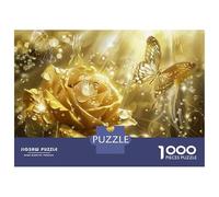 Rompecabezas De 1000 Piezas para Adolescentes Golden Rose Wall Mural Rompecabezas para Adultos Juegos Relajantes Pero Divertidos Y Humorísticos 38x26cm/1000pcs