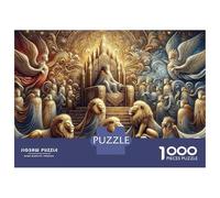 Rompecabezas De 1000 Piezas para Adolescentes Golden Throne Fantasy Art Rompecabezas para Adultos Juguetes DIY Alivio del Estrés Oferta como Regalos para Toda La Familia 52x38cm/1000pcs