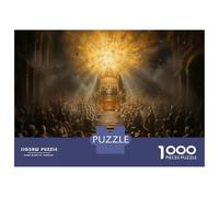 Rompecabezas De 1000 Piezas para Adolescentes Golden Throne Illumination Ceremony Rompecabezas para Adultos Juguete Decoración De Pared Decoración Perfecta Regalos Y Cumpleaños Únicos 38x26cm/1000pcs
