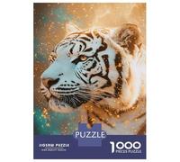 Rompecabezas De 1000 Piezas para Adolescentes Golden Tiger Majesty Rompecabezas para Adultos Juegos Relajantes Decoración De Pared para Cumpleaños, Navidad 52x38cm/1000pcs