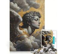 Rompecabezas de 1000 Piezas para Adolescentes GoldxAngel in The Clouds, Juegos Familiares, Corte de precisión, cumpleaños y Navidad 50x75cm