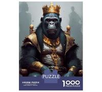Rompecabezas De 1000 Piezas para Adolescentes Gorilla Charming Rompecabezas para Adultos Juego Familiar Decoración del Hogar Cumpleaños Y Navidad 70x50cm/1000pcs