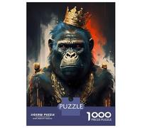 Rompecabezas De 1000 Piezas para Adolescentes Gorilla Fantasy Genre Rompecabezas para Adultos Juego Familiar Desafío Difícil 52x38cm/1000pcs