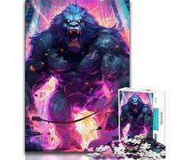 Rompecabezas de 1000 Piezas para Adolescentes Gorilla Ultimate Power para Adultos para aliviar el estrés desafío difícil Regalo de Amigo Secreto 75x50cm