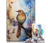 Rompecabezas de 1000 Piezas para Adolescentes, Gorrión en el árbol, 1000 Piezas para Adultos, un Regalo desafiante y difícil para Toda la Familia (tamaño 75x50cm)